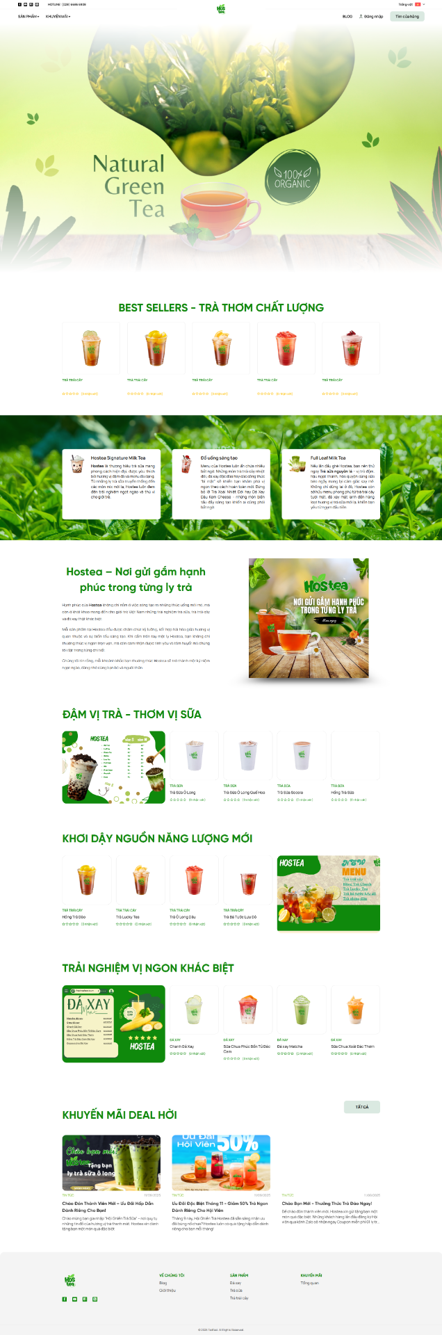 Website cho công ty ẩm thực & dịch vụ ăn uống HOF-FNB